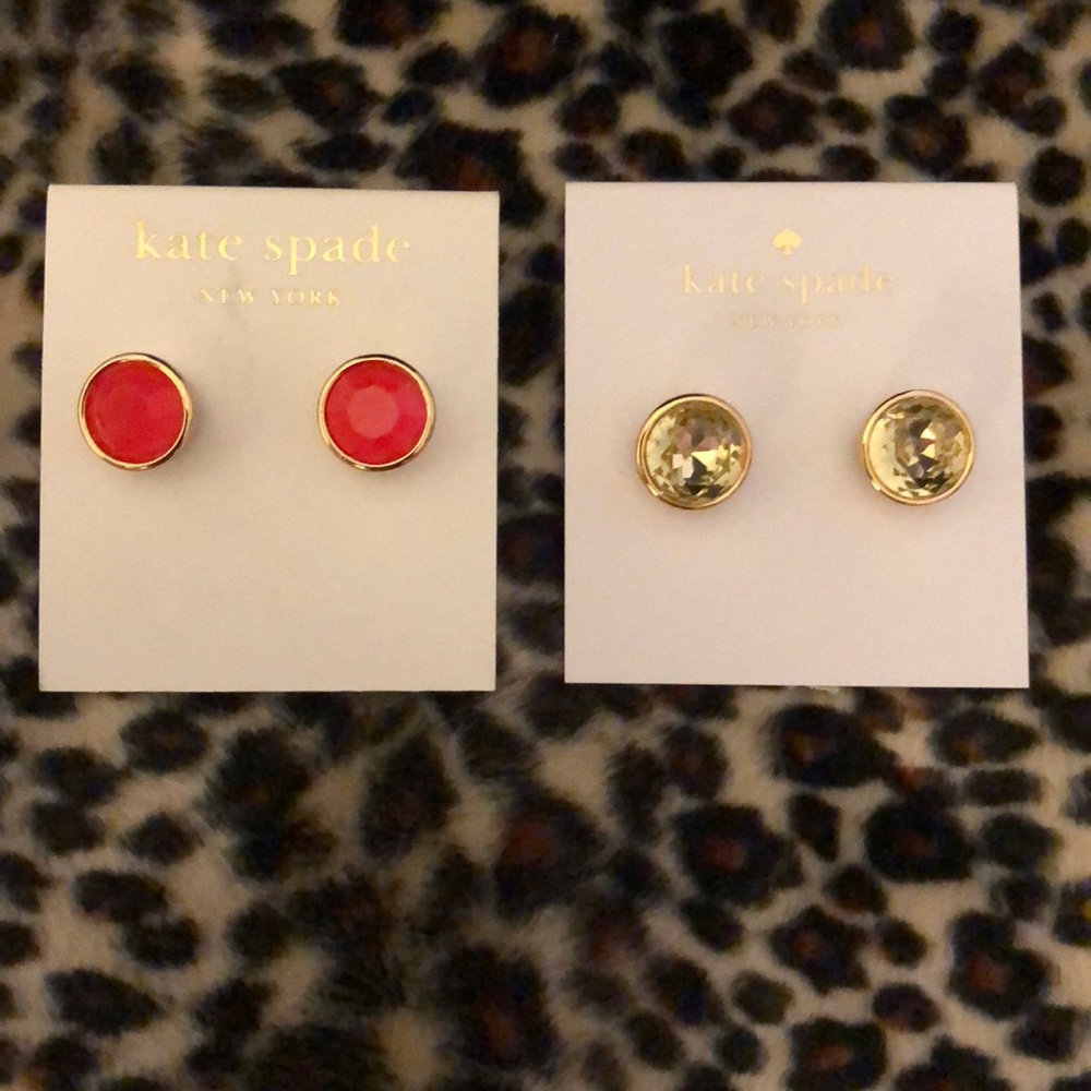 Kate Spade Round Gem studs
